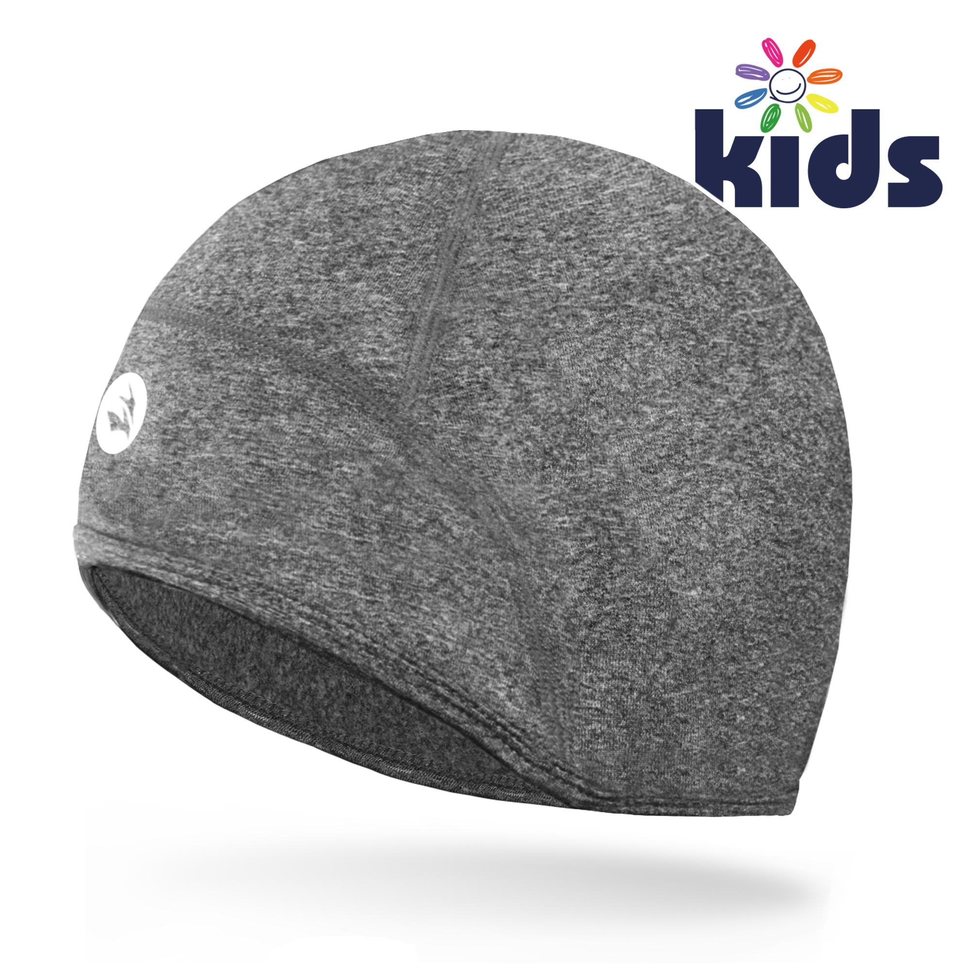 儿童保暖蹒跚学步头盔衬垫轻质青少年薄骷髅帽盖耳朵豆豆儿童跑步帽男孩和女孩