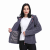 女式休闲 Sherpa Fuzzy Fleece Bonded Hoodie 夹克